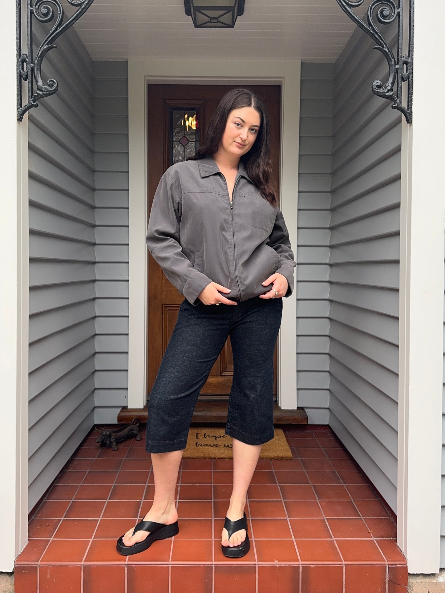 Vintage Grey Jacket | Size large