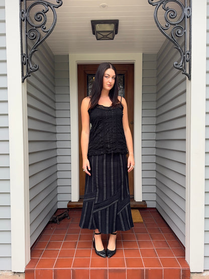 Black Beaded Cami | Size M