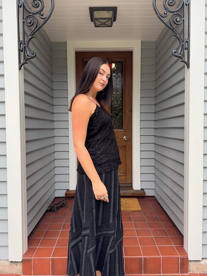 Black Beaded Cami | Size M