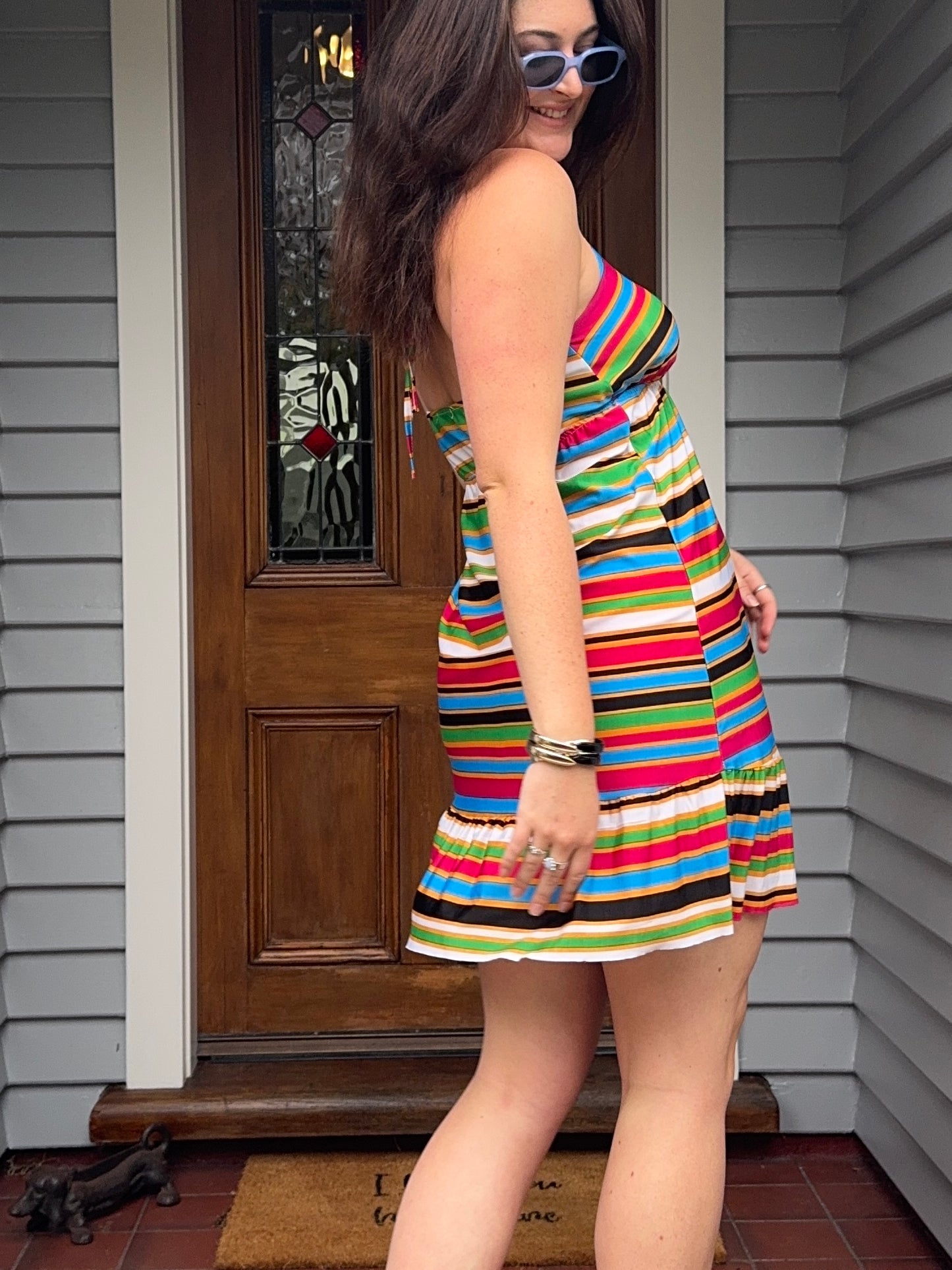 Funky Halter-neck Mini Dress | Size Large