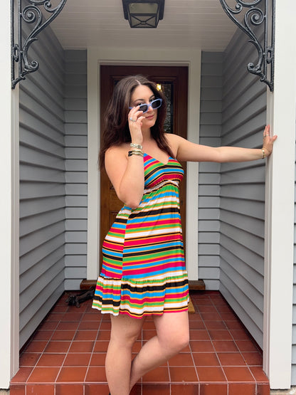 Funky Halter-neck Mini Dress | Size Large