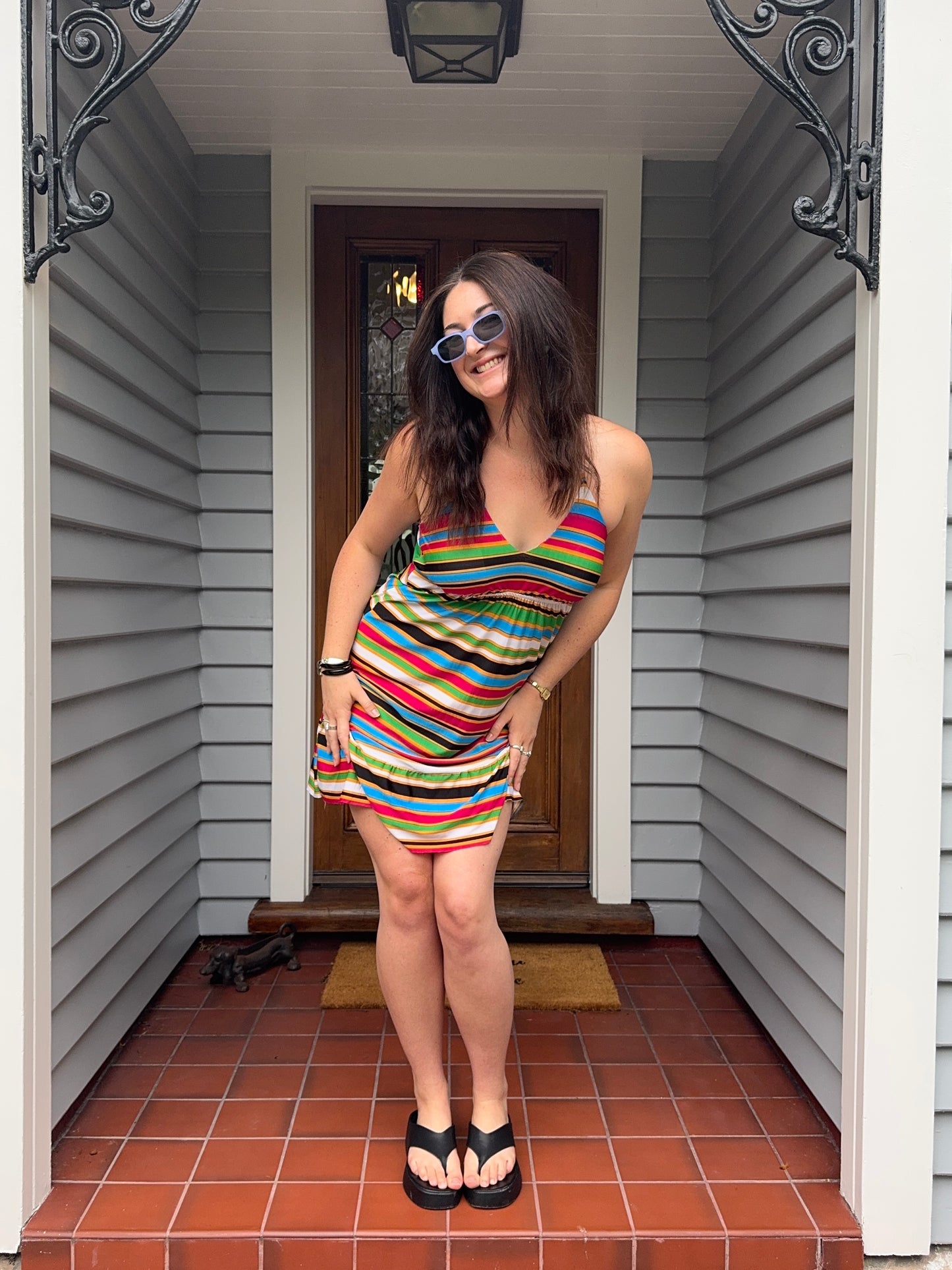 Funky Halter-neck Mini Dress | Size Large