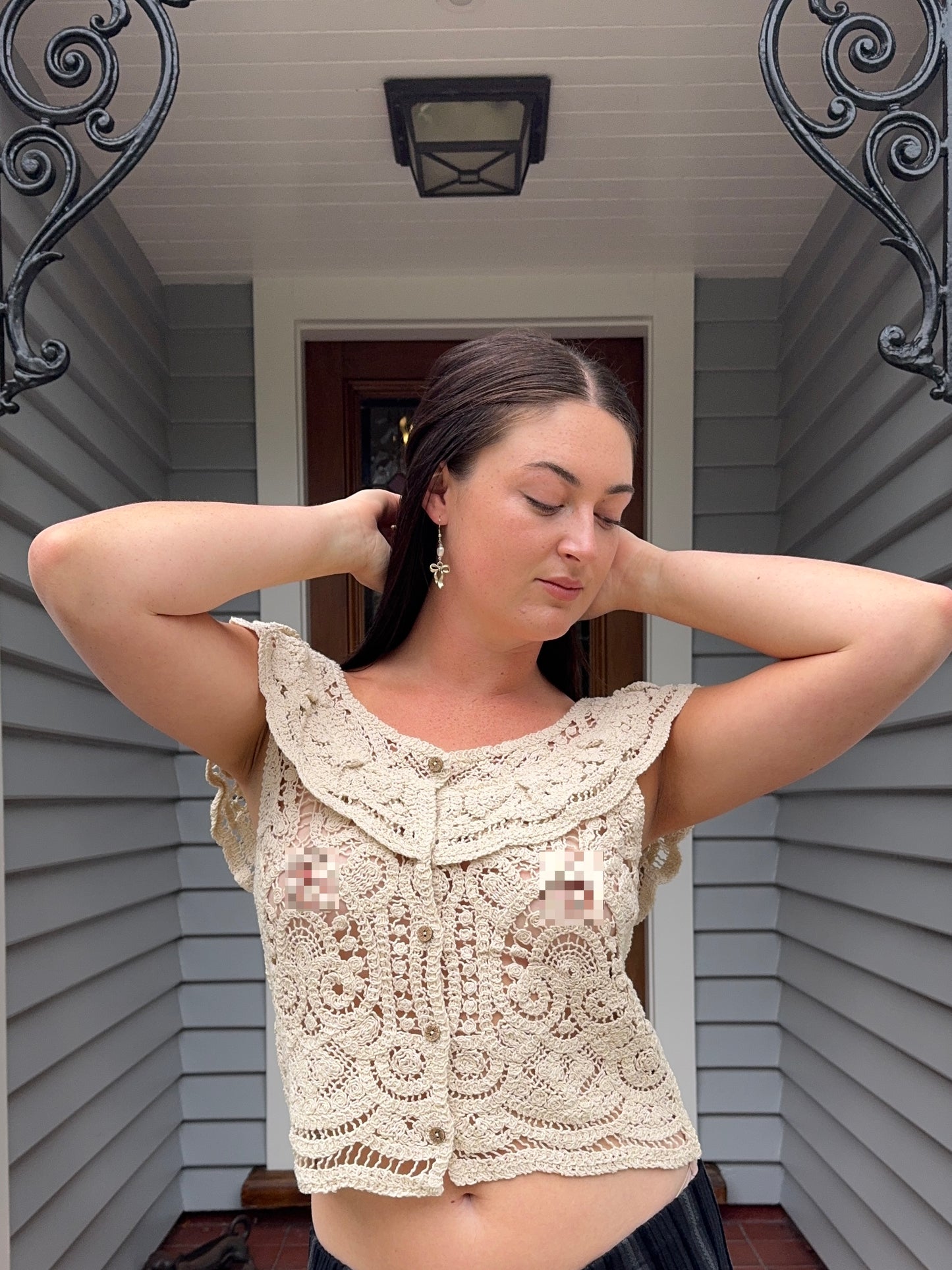 Crochet Blouse | Size M