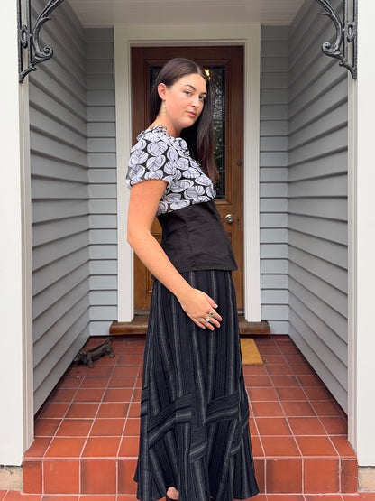 Multi-Material Blouse | Size 14-16