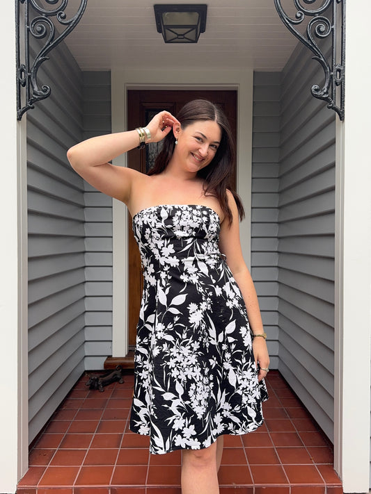 Vintage Pagani Floral Midi Dress | Size 12