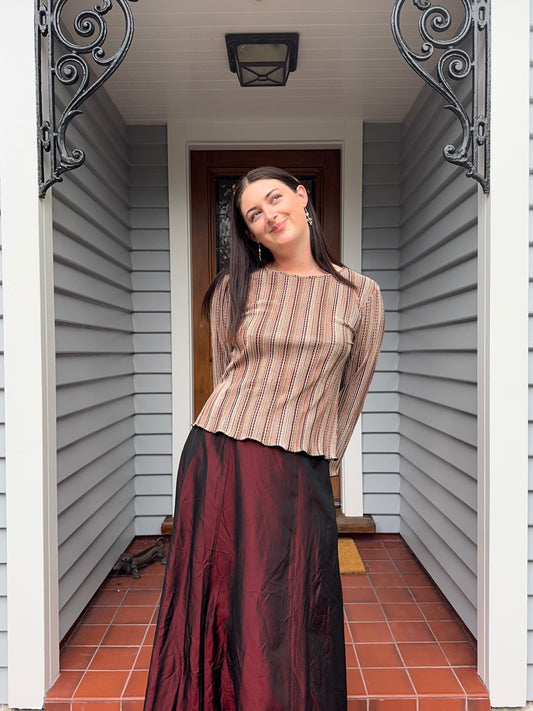 Colourful Striped Longsleeve Top | Size M-L