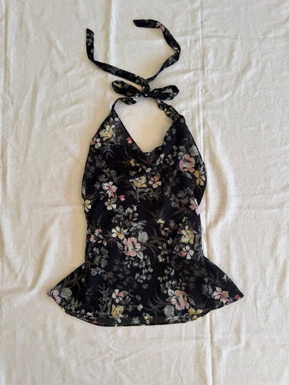 Floral Halter-Neck Top | Size 8