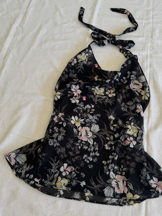 Floral Halter-Neck Top | Size 8