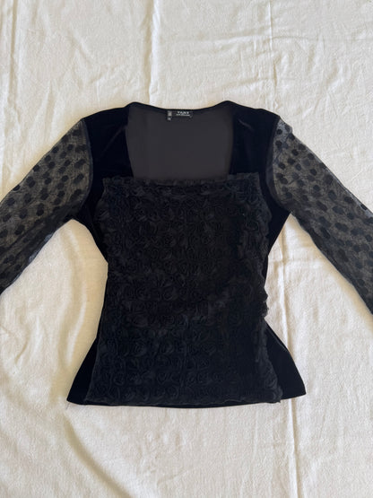 Multi-Material Blouse | Size 10-12