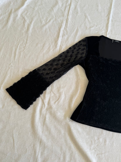 Multi-Material Blouse | Size 10-12