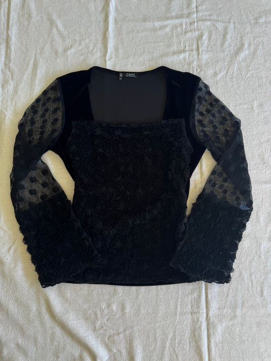 Multi-Material Blouse | Size 10-12