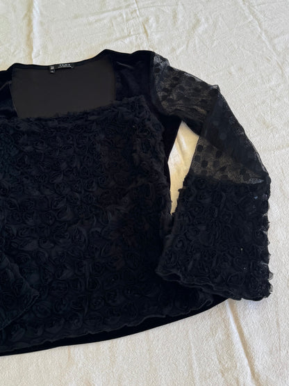 Multi-Material Blouse | Size 10-12