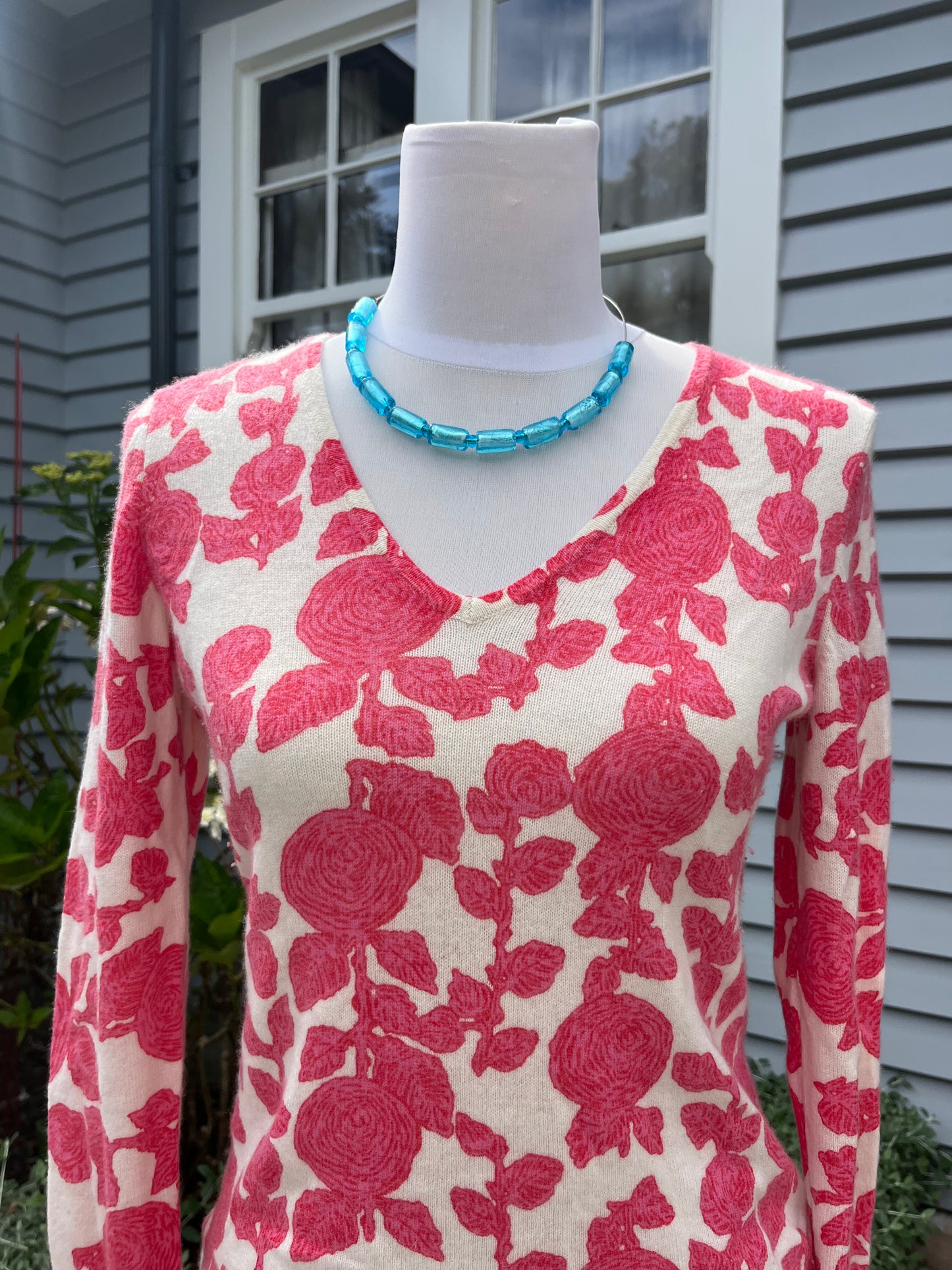 Cashmere Floral Jumper | Size 8-10