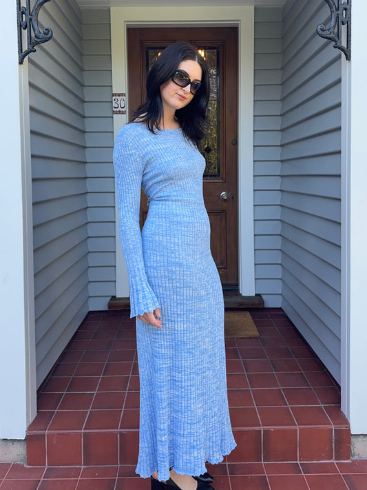 Friends with Frank Blue Maxi Dress | Size L