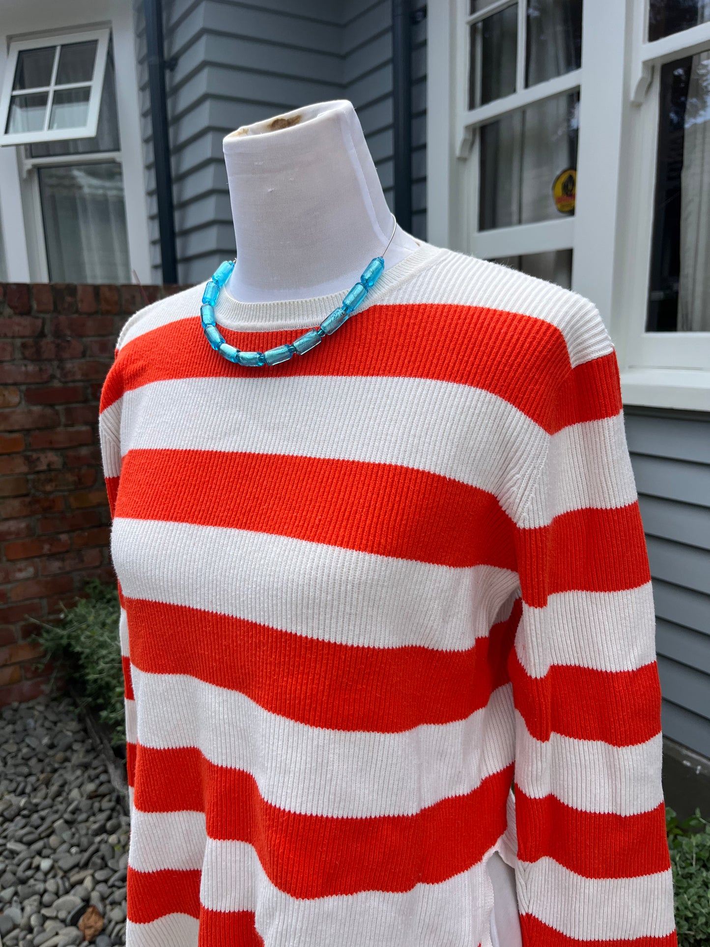 Ganni striped jumper | Size 8-10