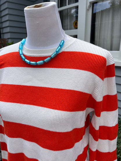 Ganni striped jumper | Size 8-10