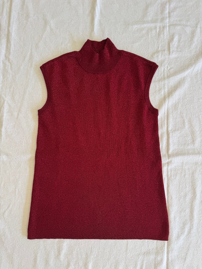 Red Sparkly Halter Top | Size S