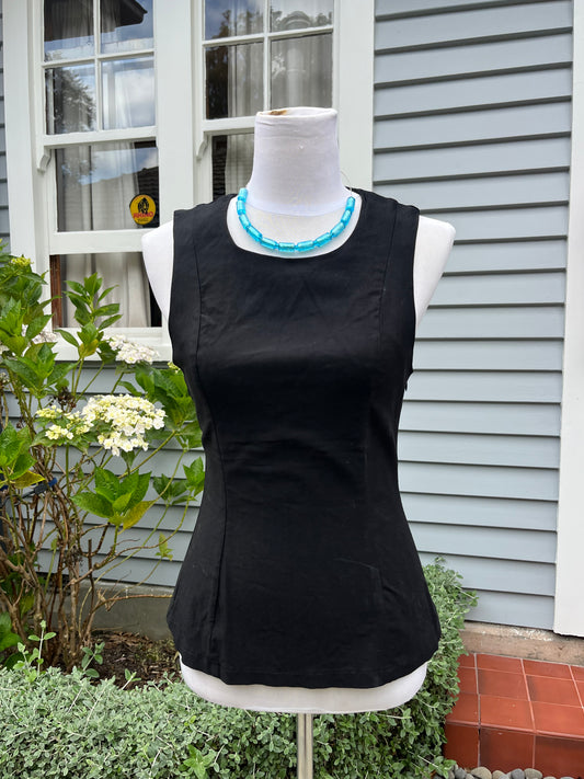Fitted Black Top | Size 10-12