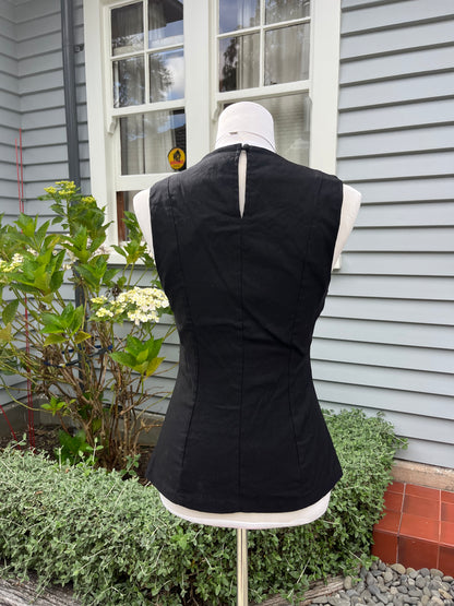 Fitted Black Top | Size 10-12