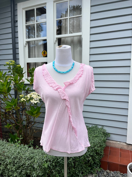 Cotton Candy Pink Singlet | Size 8-10