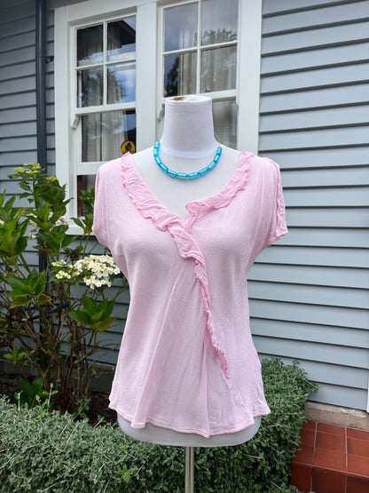 Cotton Candy Pink Singlet | Size 8-10