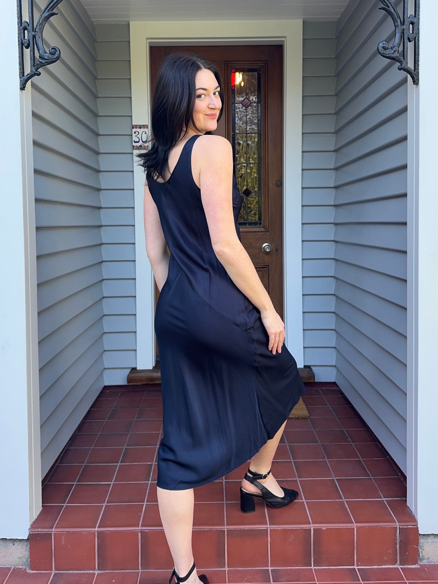 BNWT Navy Midi Dress | Size 10