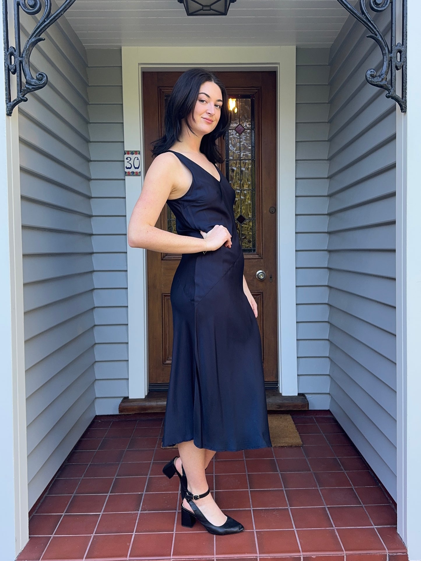 BNWT Navy Midi Dress | Size 10