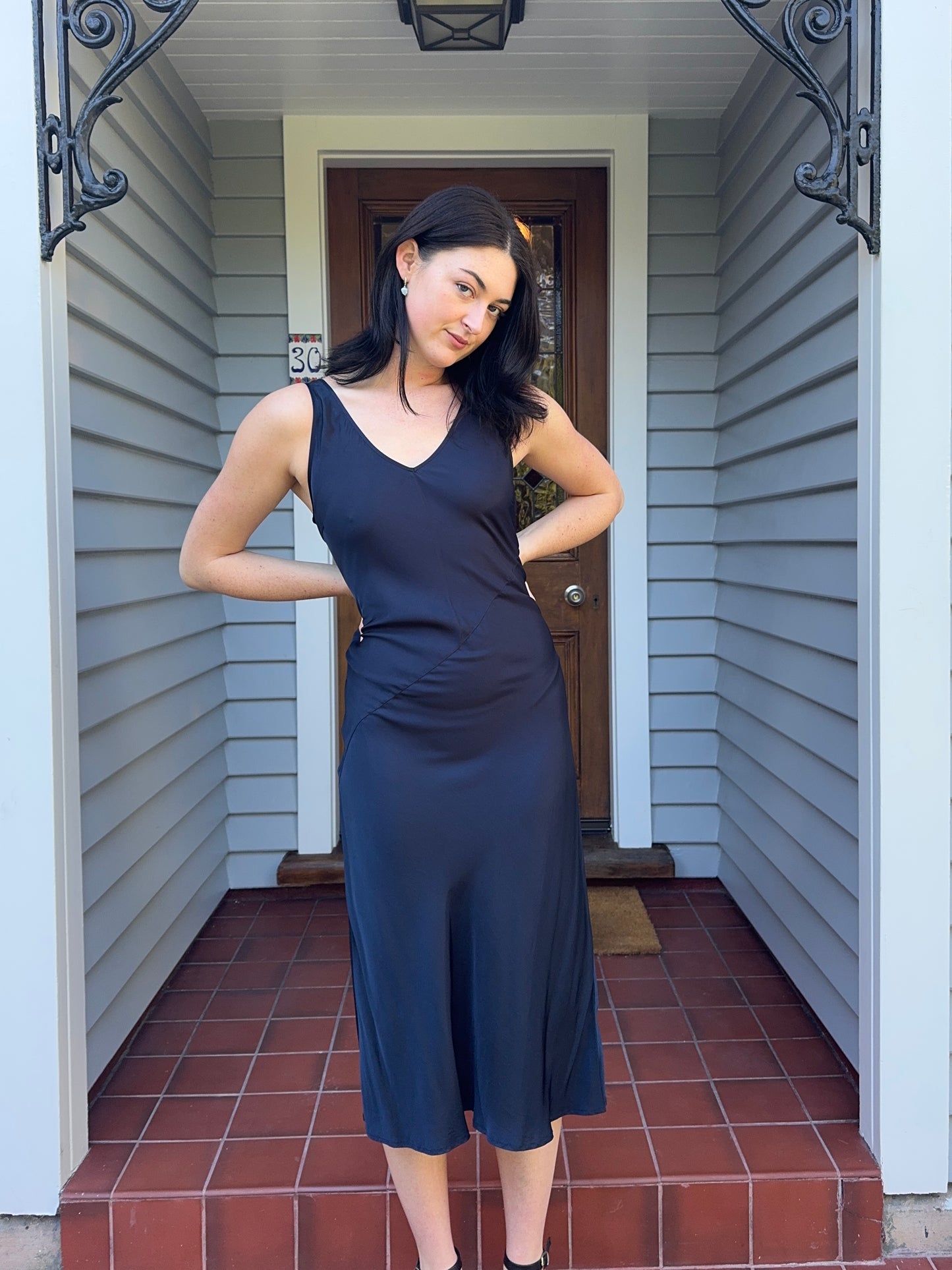 BNWT Navy Midi Dress | Size 10