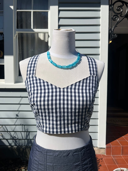 RUBY Checkered Crop Top | Size 12