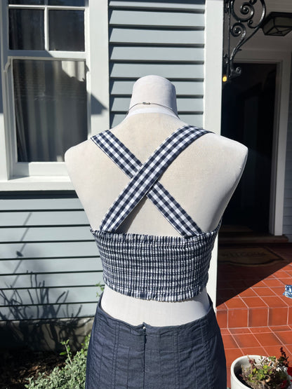 RUBY Checkered Crop Top | Size 12