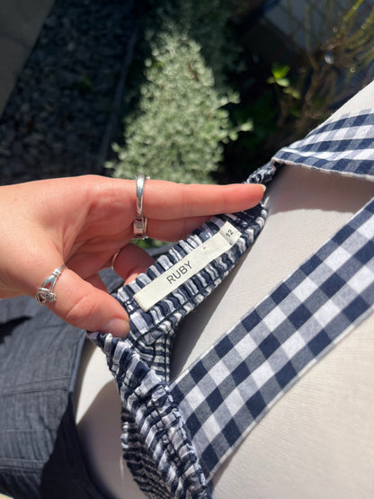RUBY Checkered Crop Top | Size 12