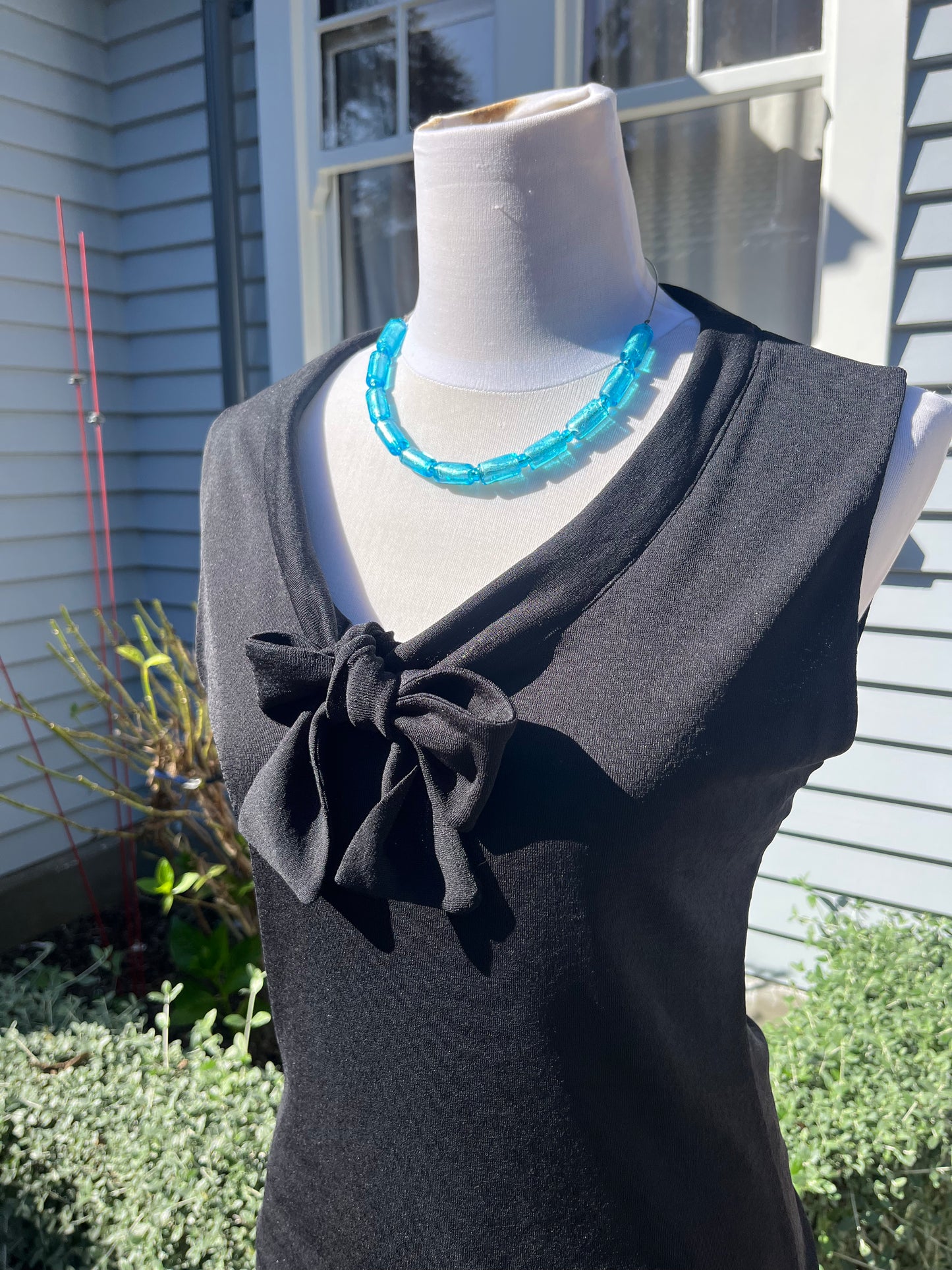 STAXS Black Bow Singlet | Size 12
