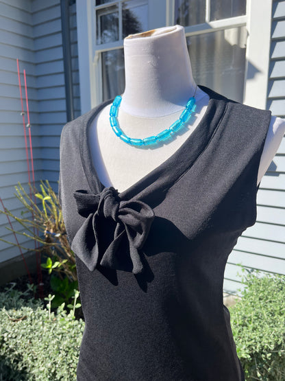 STAXS Black Bow Singlet | Size 12