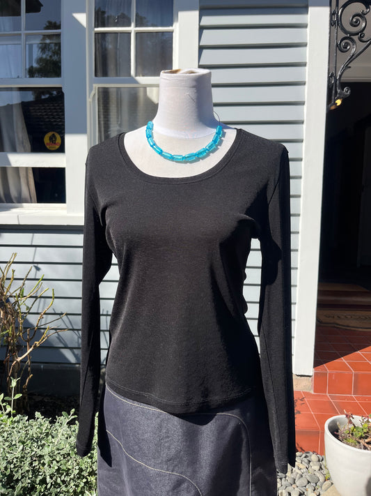 STAXS Black Longsleeve | Size 10-12