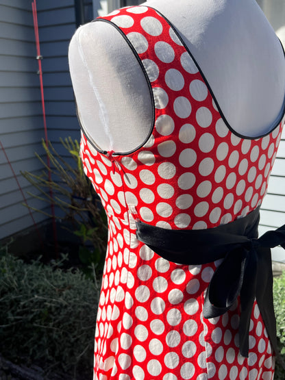 Polka-Dot NZ Made Midi Dress | Size 8-10