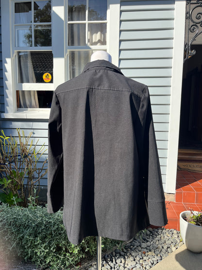 Zip Up Black Jacket | Size 14