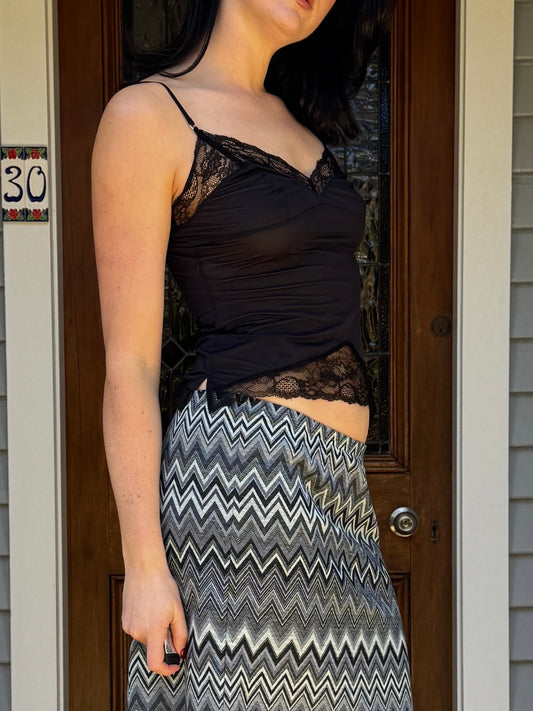 Black Lace Cami | Size 8-10