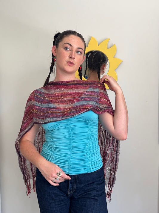 Sparkly colourful scarf!