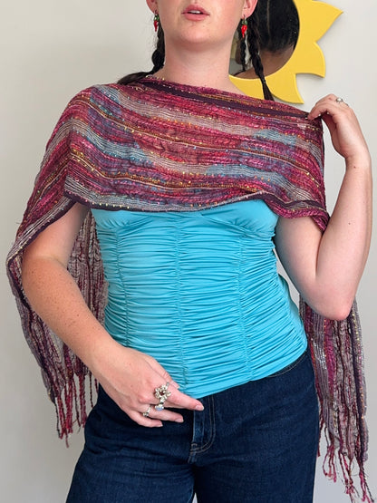 Sparkly colourful scarf!