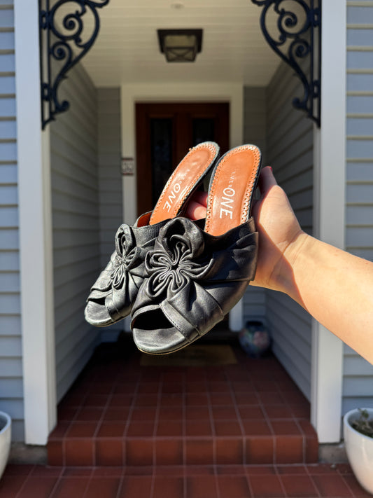 Floral Kitten Heels | Size 37
