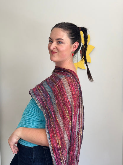 Sparkly colourful scarf!