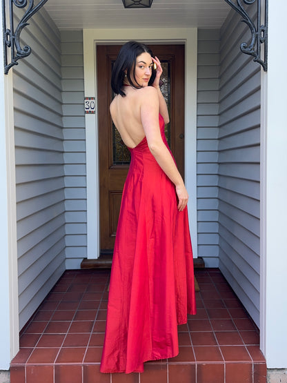 Beautiful Vintage Halter Neck Gown | Size 8-10