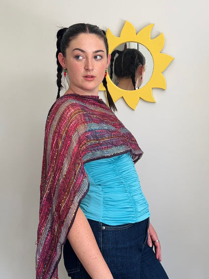 Sparkly colourful scarf!