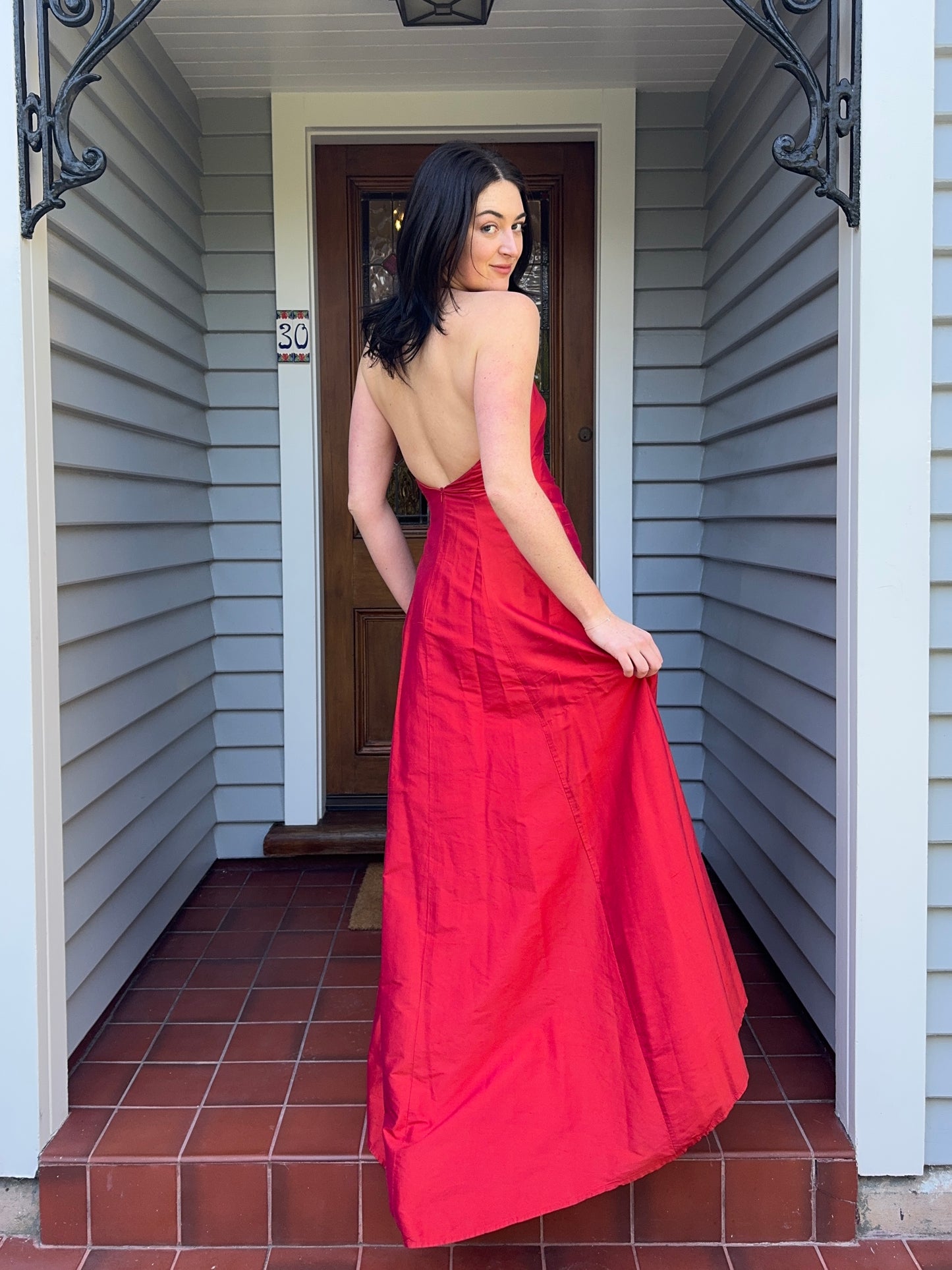 Beautiful Vintage Halter Neck Gown | Size 8-10