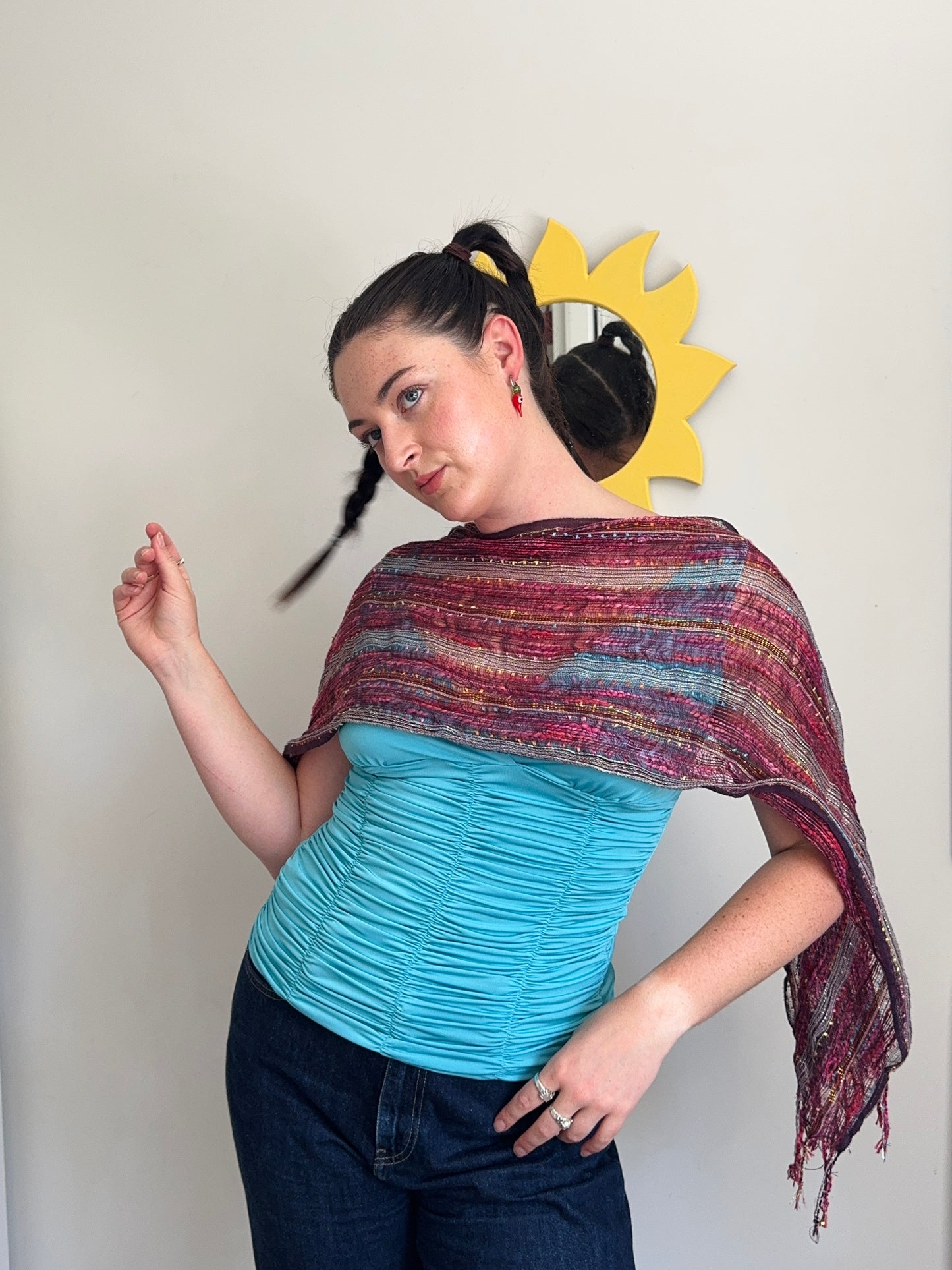 Sparkly colourful scarf!