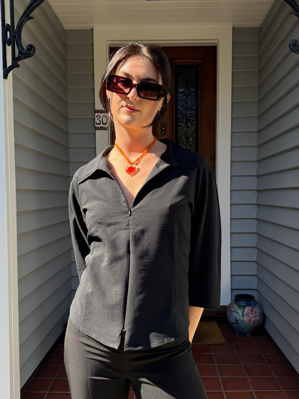 Vintage Orange Necklace