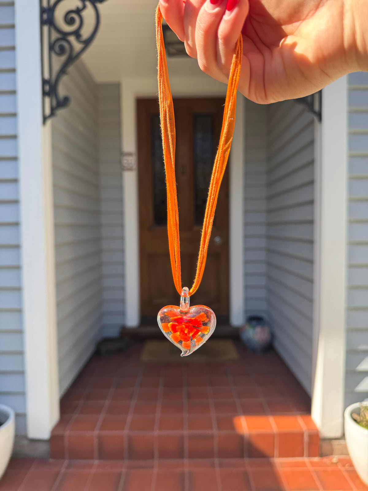 Vintage Orange Necklace
