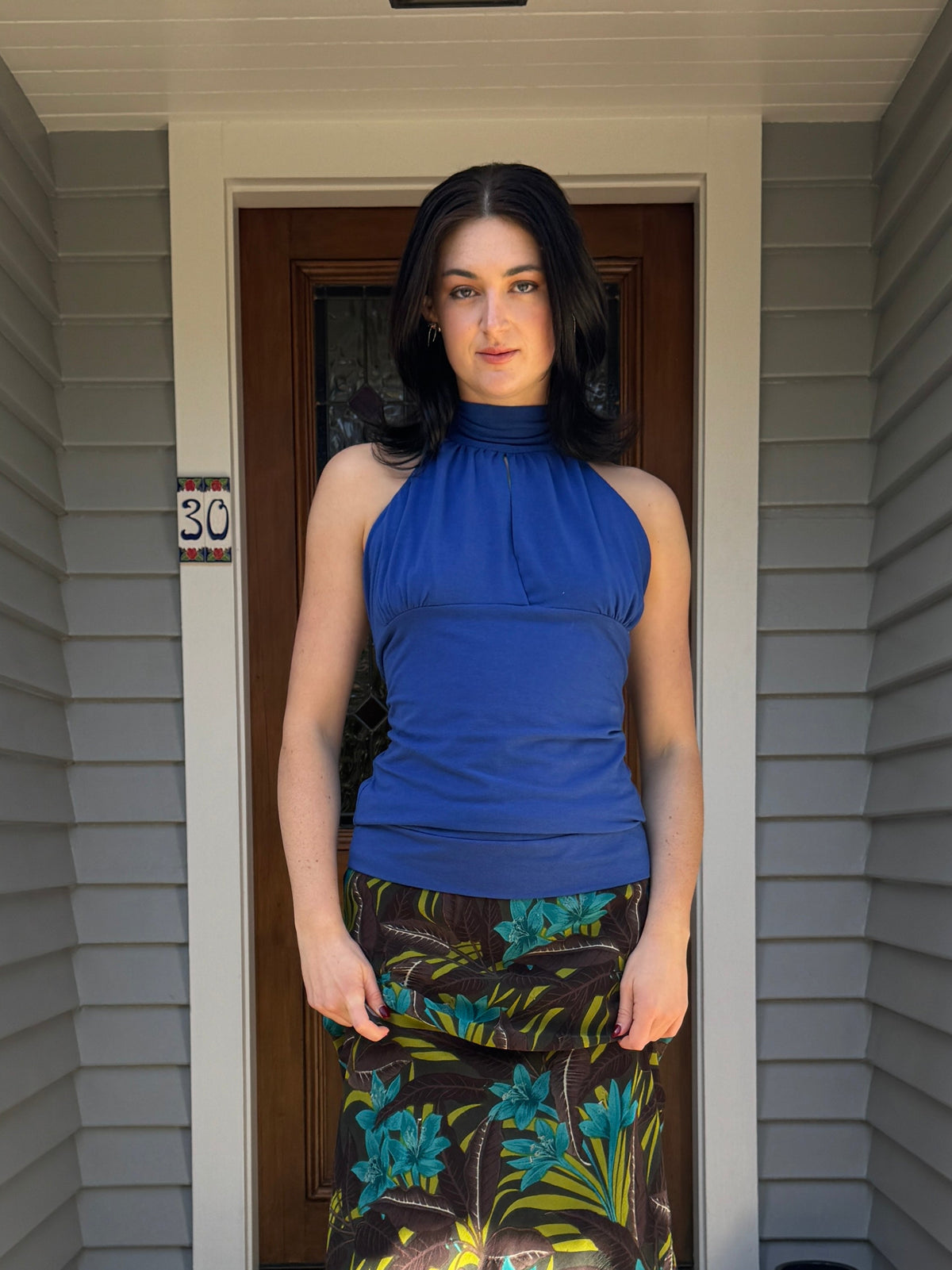 Vintage Halter Neck Top | Size L