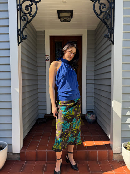 Vintage Halter Neck Top | Size L