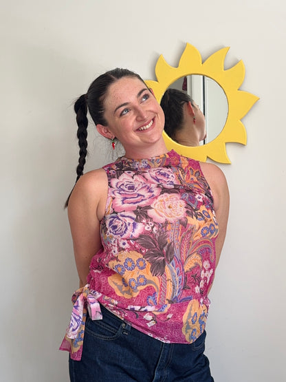 Colourful Floral Blouse | Size 8-10